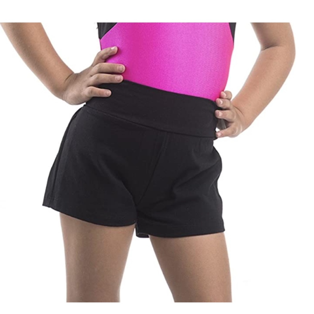 Girl Gymnastics Cotton Shorts, Dance Acro, Tumble
